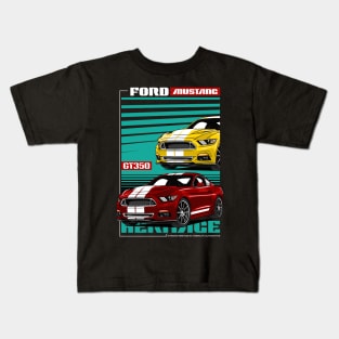 Iconic V8 Mustang GT350 Car Kids T-Shirt